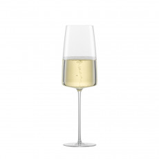 Zwiesel Glas Simplify Champagneglas met mousseringspunt - Licht & Fris 407 ml / h: 240 mm / set van 2