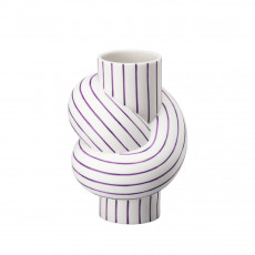 Rosenthal Miniaturvasen Vase Node Stripes Plum 12 cm