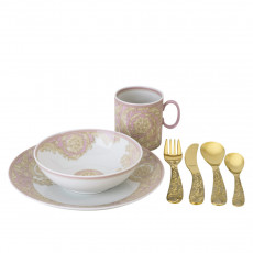 Rosenthal meets Versace Barocco Rose Kinderset 7-delig