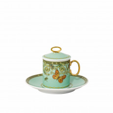 Rosenthal Versace 30 Years Le Jardin de Versace Green Espressotasse 3-tlg.