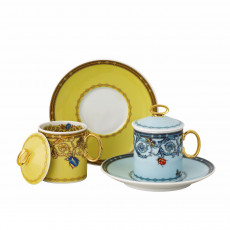Rosenthal meets Versace Le Jardin de Versace 30 Years Espressoset 6-delig 0,10 l