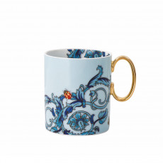 Rosenthal Versace 30 Years Le Jardin de Versace Blue Becher mit Henkel 0,30 L