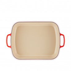 Le Creuset Bräter und Pfannen Spezialitäten Braadslee / Beierse braadpan kersenrood 6,6 L / 37x29 cm