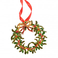 Villeroy & Boch Winter Collage Accessoires Metaalhanger Xmas krans d: 9 cm