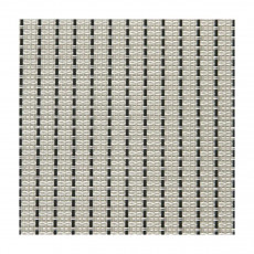 Sambonet Linea Q Tischsets Tafelkleed 1 stuk pinstripe wit/zwart 42x33 cm
