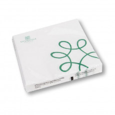Gmundner Keramiek Pur Geflammt Groen Servetten Lunch 33x33 cm 20 stuks
