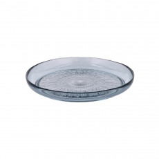 Bitz Kusintha - Glas blue Bord d: 25 cm