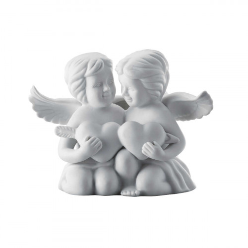Rosenthal Engel Englepar med hjerte medium hvit matt 11 cm