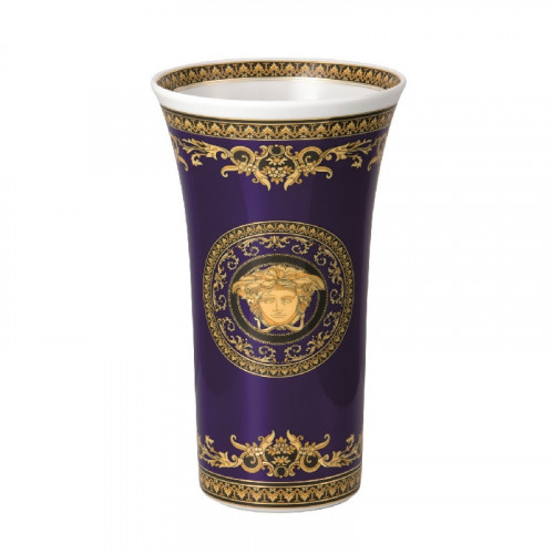 Rosenthal Versace Medusa blue Vase 26 cm