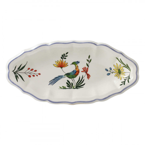 Gien Fayencerie Oiseaux Paradis Vedlegg 26,5 x 13,2 cm