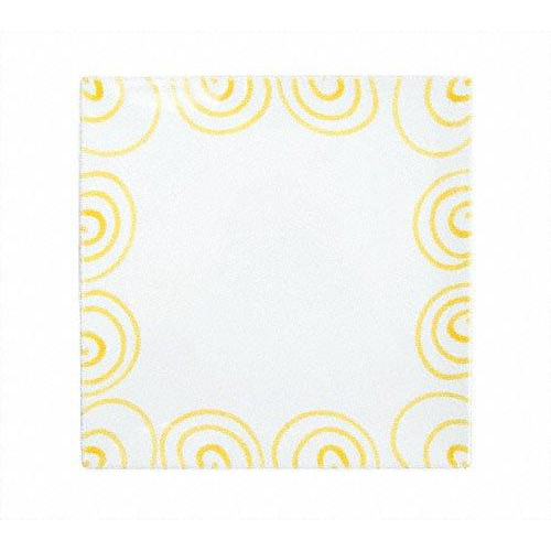 Gmundner Keramik Gelbgeflammt Firkantet plass tallerken 31x31x2,8 cm