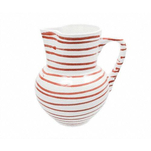 Gmundner Keramik Rotgeflammt Kanne i Wien-form 1 L / h: 8,8 cm