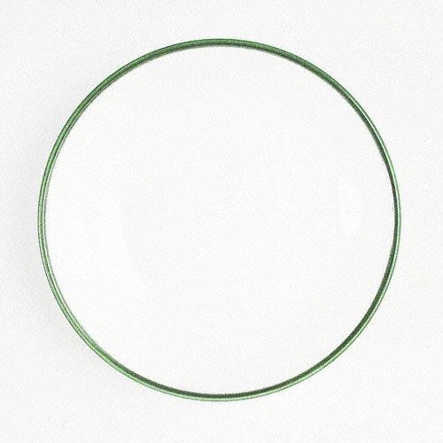 Gmundner Keramik Grüner Rand Suppetallerken Cup d: 20 cm / h: 4,4 cm