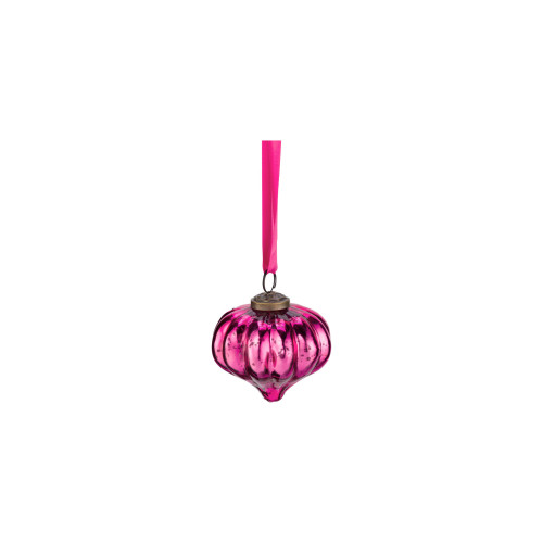 Pip Studio Love Birds Dark Red Ornament Glas Rosa 7,5 cm