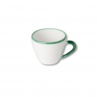 Gmundner Keramik Grüner Rand Cappuccino-overkopp 0,16 L / h: 6,8 cm