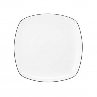 Seltmann Weiden Lido Black Line Firkantet tallerken 17,5x17,5 cm
