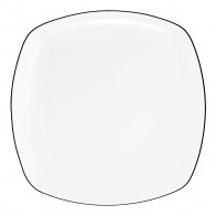 Seltmann Weiden Lido Black Line Frokosttallerken firkantet 20x20 cm