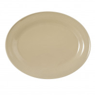 Seltmann Weiden Beat Sandbeige Oval serveringsbrett 35x28 cm