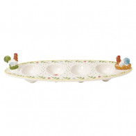 Villeroy & Boch Spring Awakening Eggbåt Hane & Høne 31x12 cm