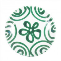 Gmundner Keramik Grüngeflammt Kaffe-/te-undertallerken Cup d: 15 cm / h: 2,5 cm