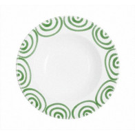 Gmundner Keramik Grüngeflammt Sopptallerken Gourmet d: 24 cm / h: 4 cm