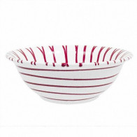 Gmundner Keramik Rotgeflammt Salatskål d: 33 cm / h: 14 cm / 4,5 L