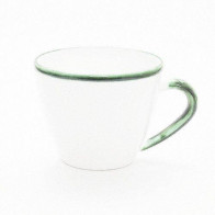 Gmundner Keramik Grüner Rand Kaffekopp Gourmet 0,2 L / h: 7,5 cm