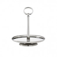 Sambonet Elite - Edelstahl 18/10 Bakt / frukt fat på fot h: 20,5 cm / d: 18,5 cm