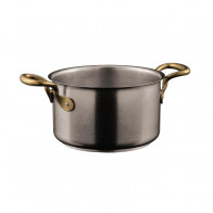 Sambonet 1965 Vintage - Edelstahl matt 18/10 Kjøttgryte / Kjele uten lokk d: 20 cm / h: 12 cm / 3,8 L