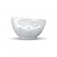 Fiftyeight Products TV Tassen TV Melkekaffekopp - Hvit smilende skål 0,5 L