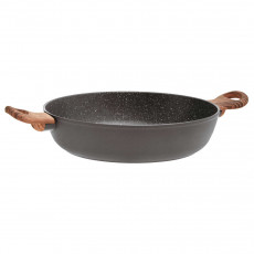 Sambonet Rock'n'Rose - Aluminium-Antihaft Serveringspanne med lokk Rock d: 28 cm / h: 6,8 cm / 3,6 L