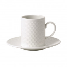 Wedgwood Gio Weiß Espressokopp 0,07 L med underkopp 2-delt.