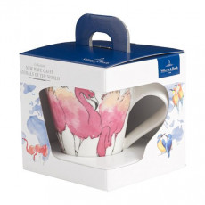 Villeroy & Boch New Wave Caffè Animals of the World - Rosa Flamingo Kopp med hank i gaveemballasje 0,30 L