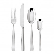 Sambonet Flat - Edelstahl 18/10 Bestikksett 24 deler. Fullt skaft / Monoblokk
