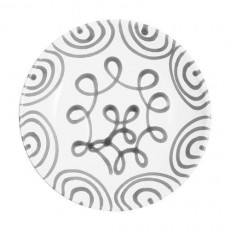 Gmundner Keramik Graugeflammt Suppetallerken Cup d: 20 cm / h: 4,4 cm
