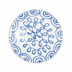 Gmundner Keramik Blaugeflammt Serveringstallerken d: 25 cm / h: 2,8 cm