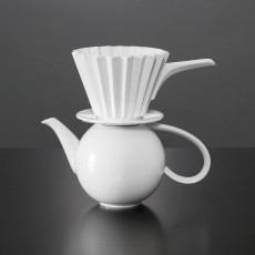 KPM Berlin LAB Weiß Kaffefilter størrelse 4 med håndtak