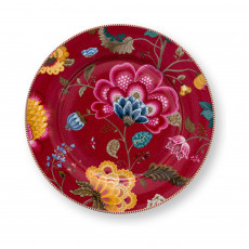 Pip Studio Blooming Tales Dark Red Underplate (32 cm)