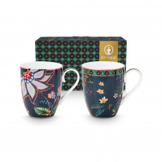 Pip Studio Berry Blues Teetassen Set 2-tlg. im GK 0,36 L