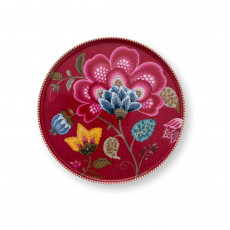 Pip Studio Blooming Tales Dark Red kakefat mini 21 cm
