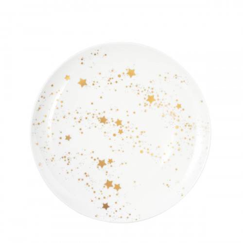 Seltmann Weiden Liberty Golden Stars Talerz śniadaniowy okrągły 22,5 cm