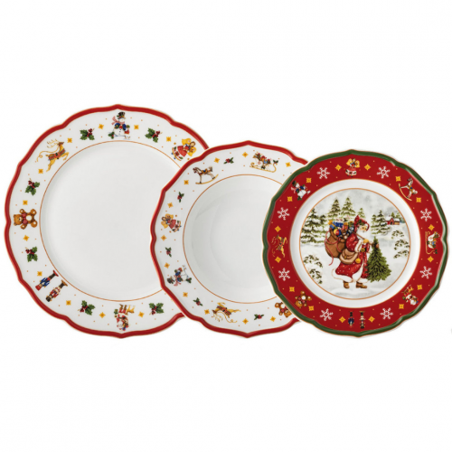 Hutschenreuther Happy Wintertime Zestaw 18 części. 18 części