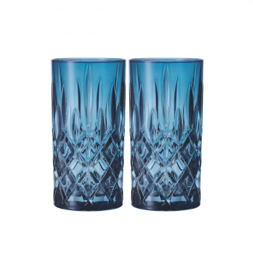 Nachtmann Noblesse Colours Szklanka longdrink Vintage Niebieska Zestaw 2-częściowy 0,39 L