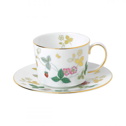 Wedgwood Wild Strawberry Kubek do kawy 0,15 L z podstawką 2-elementowy