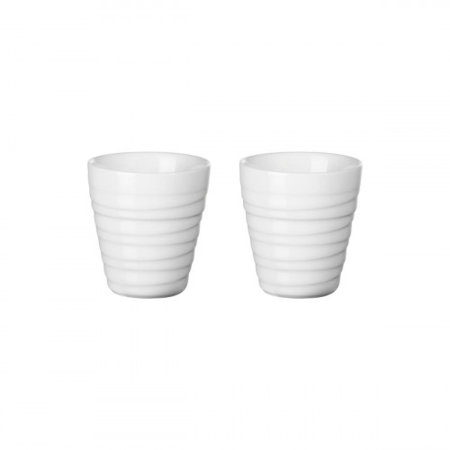 ASA SELECTION Thermo Zestaw termicznych kubków do espresso 2 części. biały skręcony 0,08 L / h: 7 cm