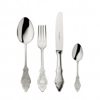 Robbe & Berking Ostfriesen 150 g Zestaw sztućców do menu 24 części 150 gram srebrzony