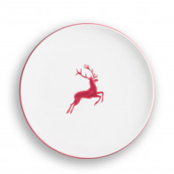 Gmundner Keramik Roter Hirsch Talerz Cup d: 25 cm / h: 2,8 cm