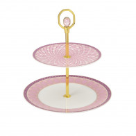 Swarovski x Rosenthal SIGNUM Rose Etagere dwuczęściowa