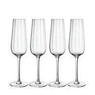 Villeroy & Boch Rose Garden Glas Zestaw kieliszków do szampana 4 szt. 290 ml / h: 25 cm
