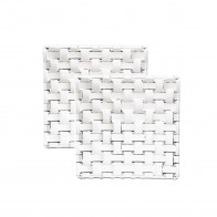 Nachtmann Bossa Nova Talerz kwadratowy szklany zestaw 2 szt. 14x14x1,6 cm